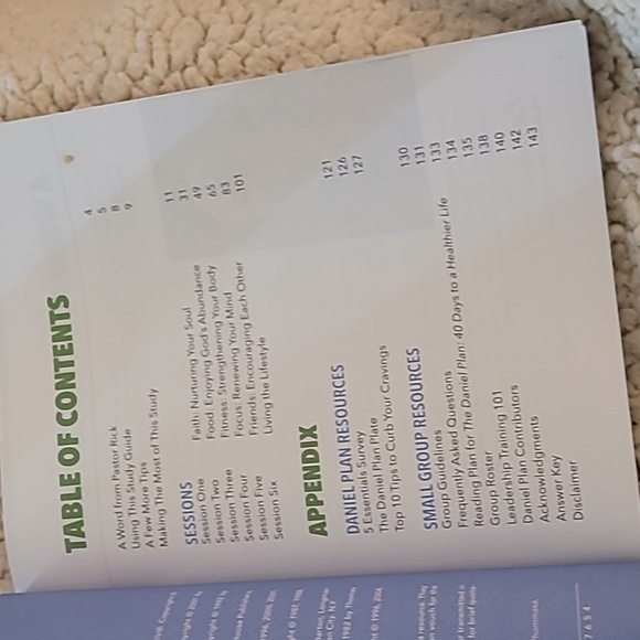 The Daniel Plan 40 days to a healthier life study guide 6 sessions - Picture 3 of 6